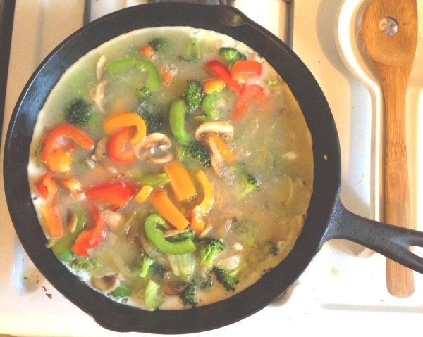 Brunch veggie frittata